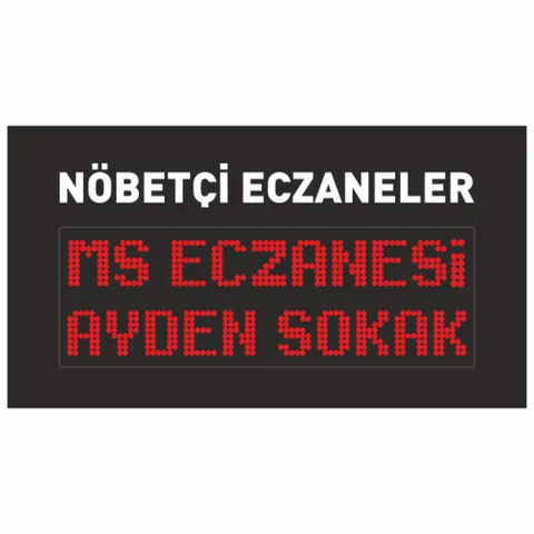 Nöbetçi Eczane Led Tabela 65x120CM — referans görsel — değiştirilecek